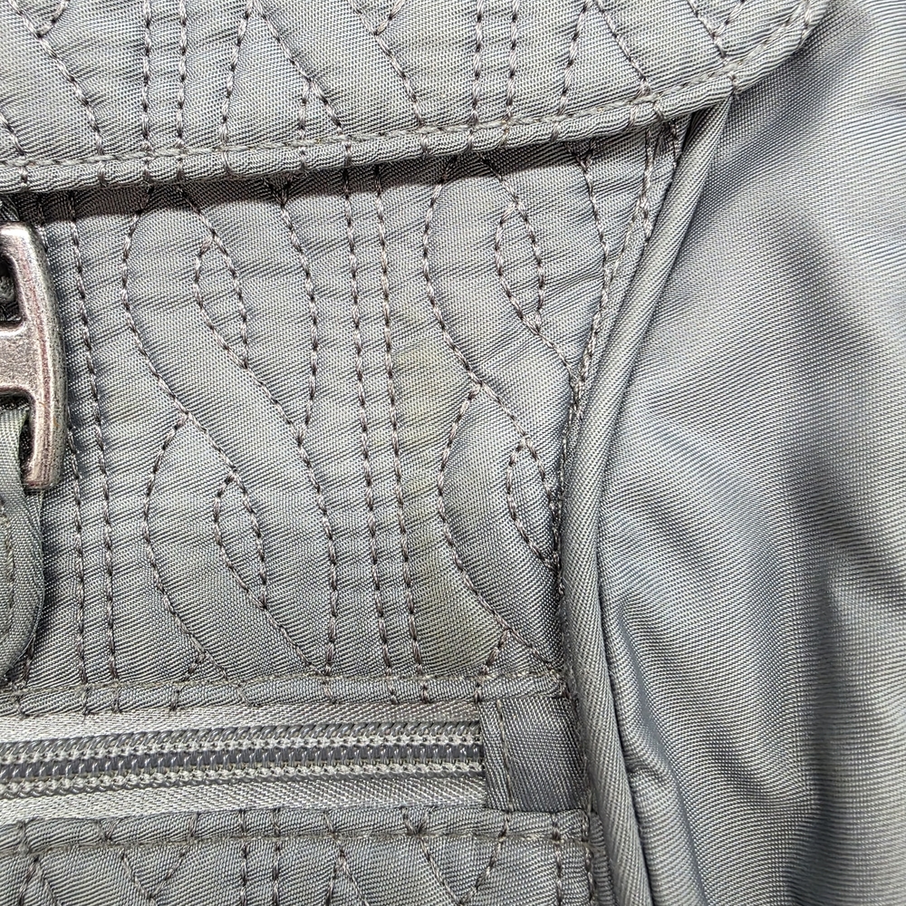 Gray Quilted Baggallini Backpack - image 4